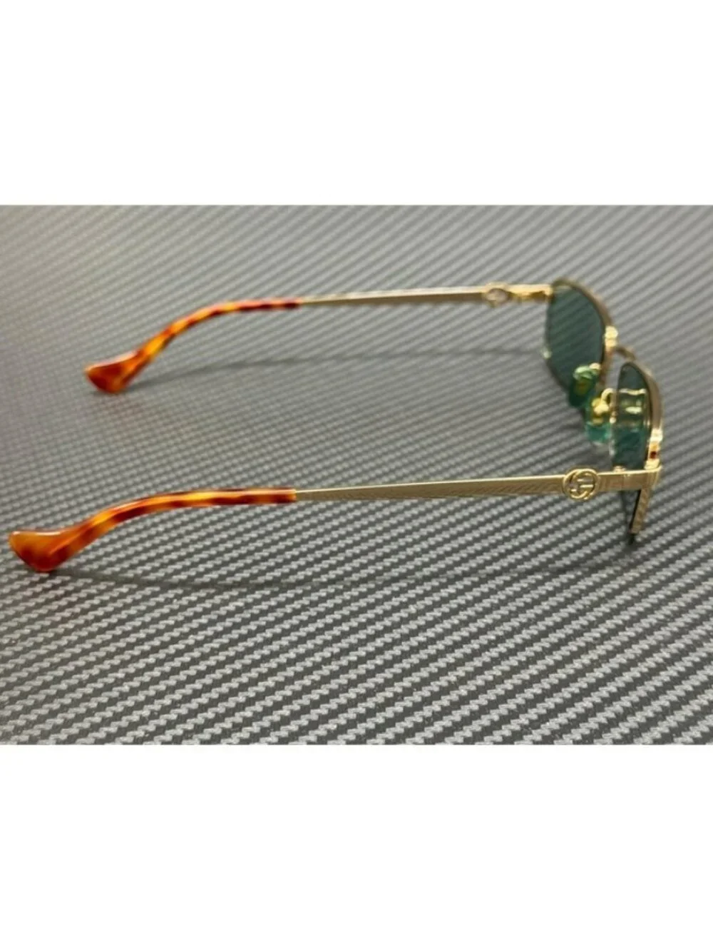 New Gucci Men Gold Sunglasses 56-18-140